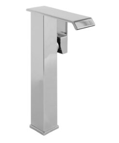 Vysoká vodopádová umývadlová batéria v chrómovej farbe