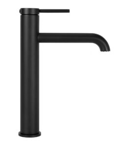 Alternative view of Umývadlová vysoká elegantná batéria v čiernej farbe