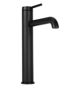 Umývadlová vysoká elegantná batéria v čiernej farbe