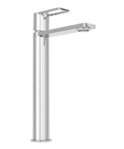 Alternative view of Moderná vysoká umývadlová batéria s dizajnovým madlom v chrómovej farbe