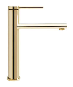 Alternative view of Vysoká umývadlová batéria v zlatej farbe