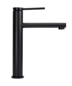 Alternative view of Vysoká umývadlová batéria v matnej čiernej farbe