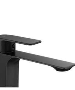 Alternative view of Umývadlová elegantná vysoká batéria v matnej čiernej farbe