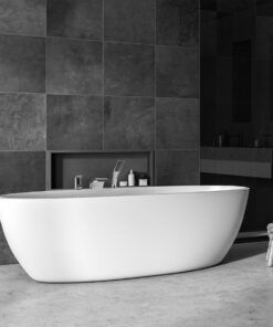 Alternative view of Moderná vaňová batéria trojdielna v chrómovom prevedení