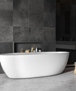 Alternative view of Moderná vaňová batéria trojdielna v zlatom prevedení