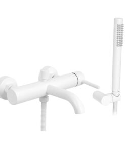 Kúpeľňová vaňová batéria v matnej bielej farbe