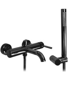 Kúpeľňová vaňová batéria v metalickej čiernej farbe