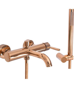 Kúpeľňová vaňová batéria v ružovo zlatej farbe