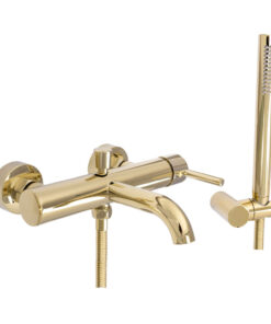 Kúpeľňová vaňová batéria v zlatej farbe