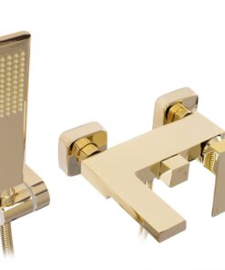 Alternative view of Elegantná vaňová batéria v zlatej farbe
