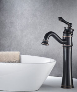 Alternative view of Vintage vysoká umývadlová batéria v čiernom antickom prevedení