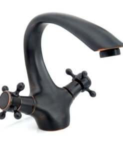 Umývadlová retro batéria v čiernom antickom prevedení