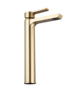 Alternative view of Vysoká umývadlová batéria, brúsená zlatá farba