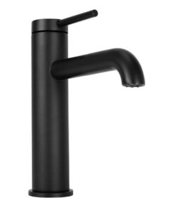 Umývadlová malá elegantná batéria v čiernej farbe