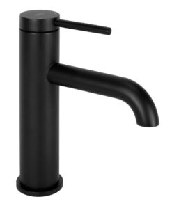 Alternative view of Umývadlová malá elegantná batéria v čiernej farbe