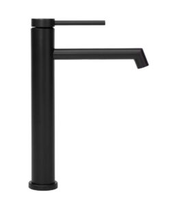 Alternative view of Vysoká umývadlová batéria so zahnutým výtokom v čiernej farbe