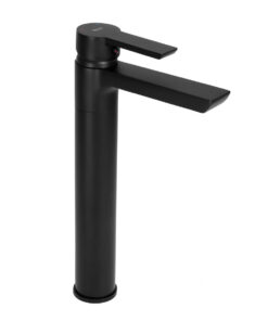 Vysoká umývadlová batéria, čierna farba