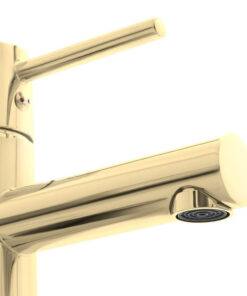 Alternative view of Malá umývadlová vodovodná batéria v zlatej farbe