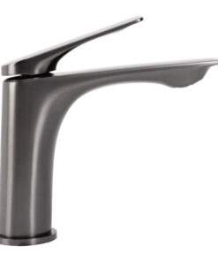 Alternative view of Moderná nízka umývadlová batéria v titánovej farbe