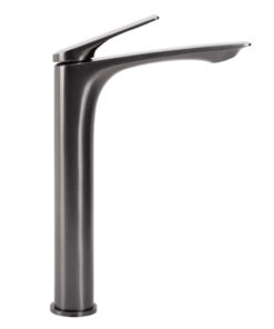 Alternative view of Moderná vysoká umývadlová batéria v titánovej farbe