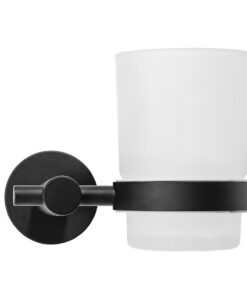 Alternative view of Samolepiaci držiak na kefky s pohárom v grafitovej farbe