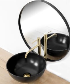 Alternative view of Umývadlová batéria vybavená výtokom otočným o 360° v zlatej farbe