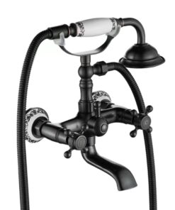 Retro vaňová batéria v čiernom antickom prevedení