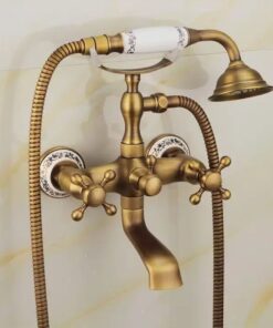 Alternative view of Retro vaňová batéria v zlatom antickom prevedení