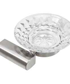 Alternative view of Stojan na mydlo s miskou v brúsenej niklovej farbe