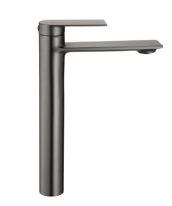 Alternative view of Moderná vysoká vodovodná batéria v titánovej farbe