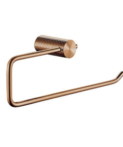 Dizajnový vešiak na toaletný papier v brúsenej medenej farbe