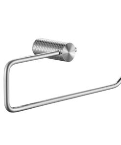 Dizajnový vešiak na toaletný papier v brúsenej niklovej farbe