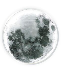 Stropné LED svietidlo v tvare mesiaca, 50cm