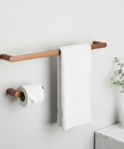 Alternative view of Set doplnkov do kúpeľne, 4 kusy v brúsenej medenej farbe