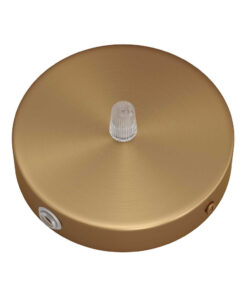 Stropný držiak pre 1 svietidlo s 2 bočnými otvormi, 12cm, kov, brúsená bronzová farba