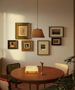 Tienidlo pre závesnú lampu Impero M, Brown wool – Obrázok 3