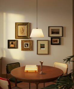 Tienidlo pre závesnú lampu Impero M, Raw linen – Obrázok 3