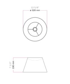 Tienidlo pre závesnú lampu Impero M, Lobster red wool – Obrázok 6