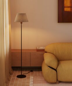 Tienidlo pre podlahovú lampu alebo nástenné svietidlo - Impero M, Light grey wool – Obrázok 3