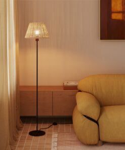 Tienidlo pre podlahovú lampu alebo nástenné svietidlo - Impero M, Raffia – Obrázok 3