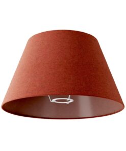 Tienidlo pre podlahovú lampu alebo nástenné svietidlo - Impero M, Lobster red wool
