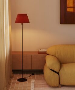 Tienidlo pre podlahovú lampu alebo nástenné svietidlo - Impero M, Lobster red wool – Obrázok 3